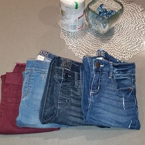 4 pairs of big girl's jeans size 14 SLIM